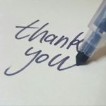 Envoyez une note de remerciement à ceux qui vous ont assisté